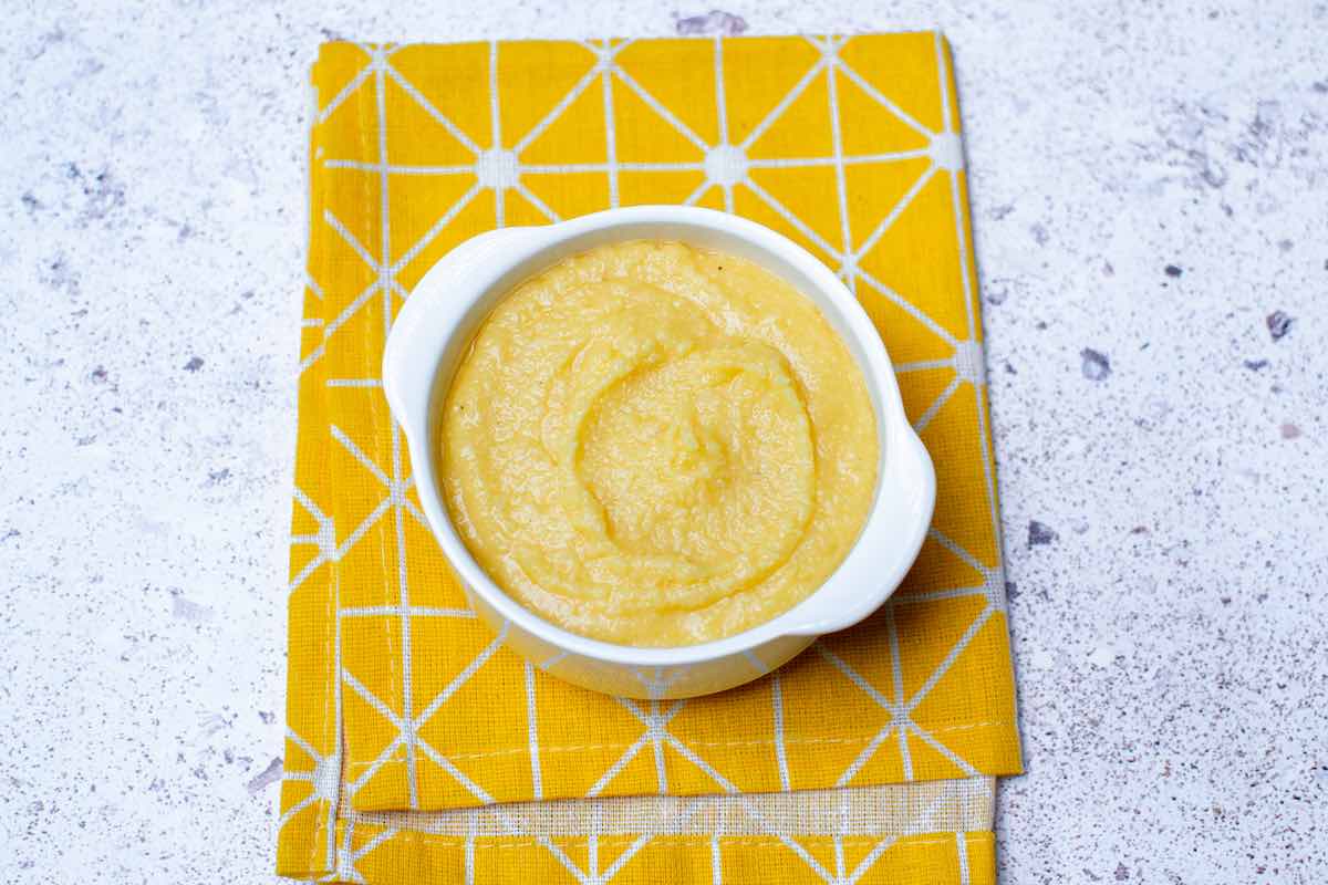 mug cake batter in mug.