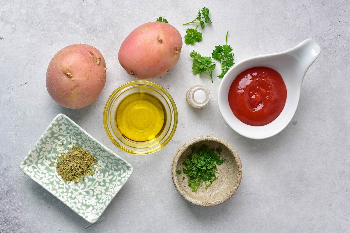 air fryer French fries ingredients.