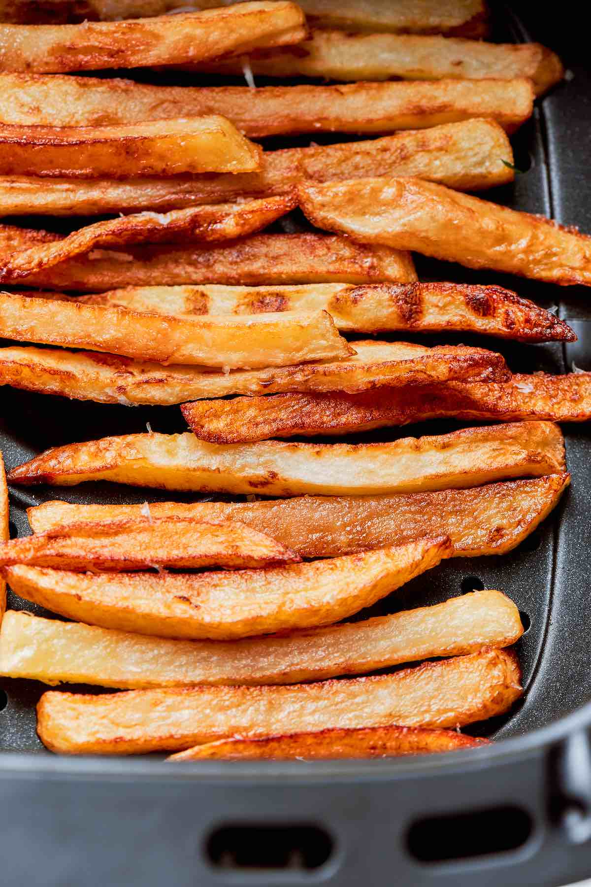 homemade French fries in the air fryer.