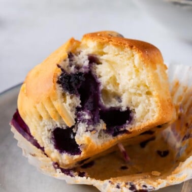 healthy blueberry muffins recipe.