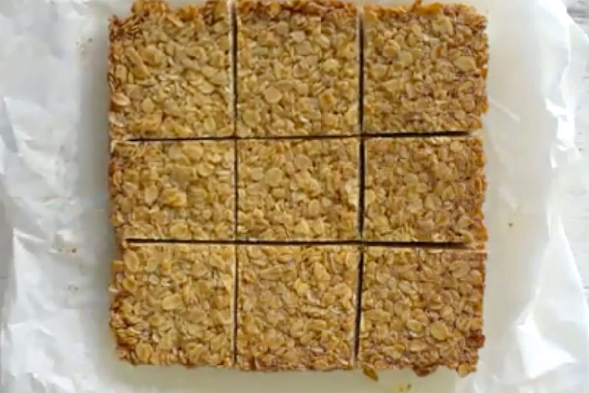 sliced baked flapjacks.