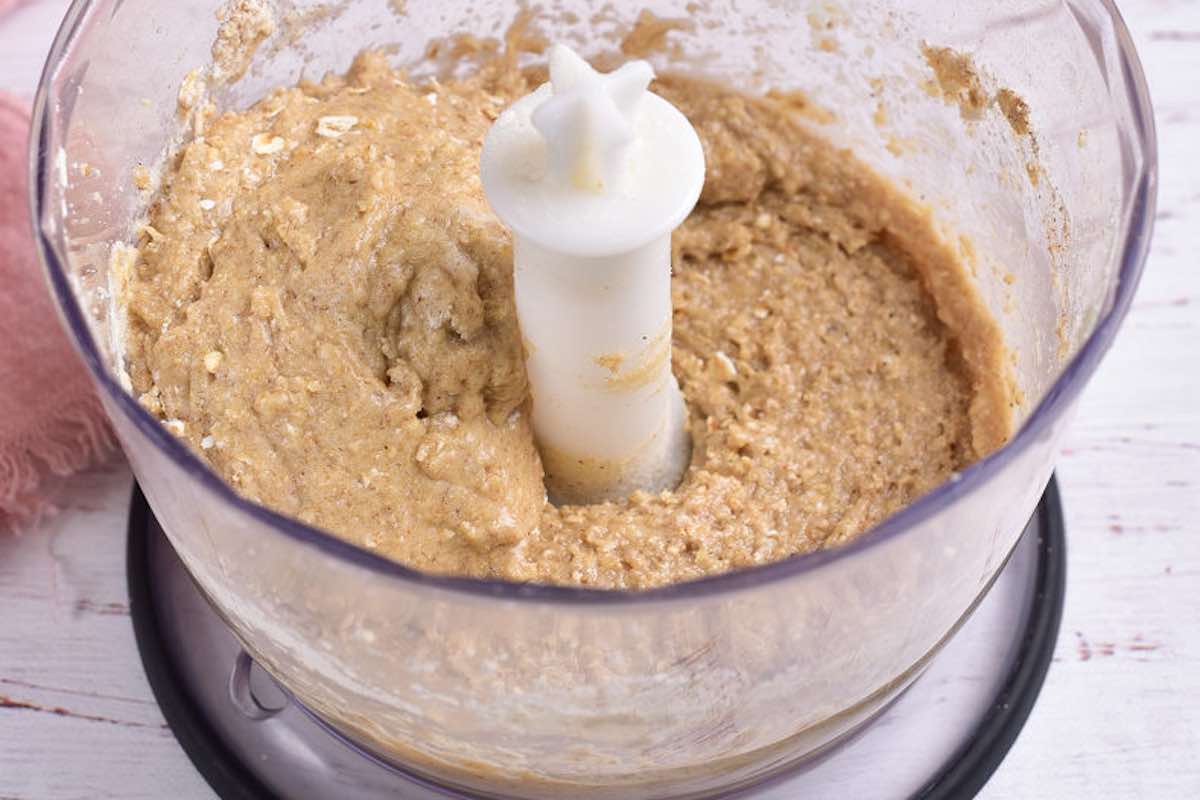 blended cookie butter in a food processor.