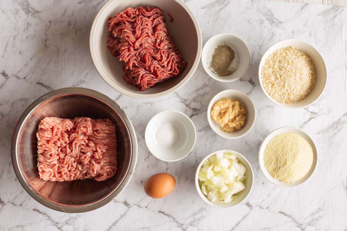 keto meatballs ingredients.