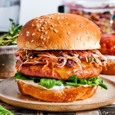 air fryer frozen burgers.