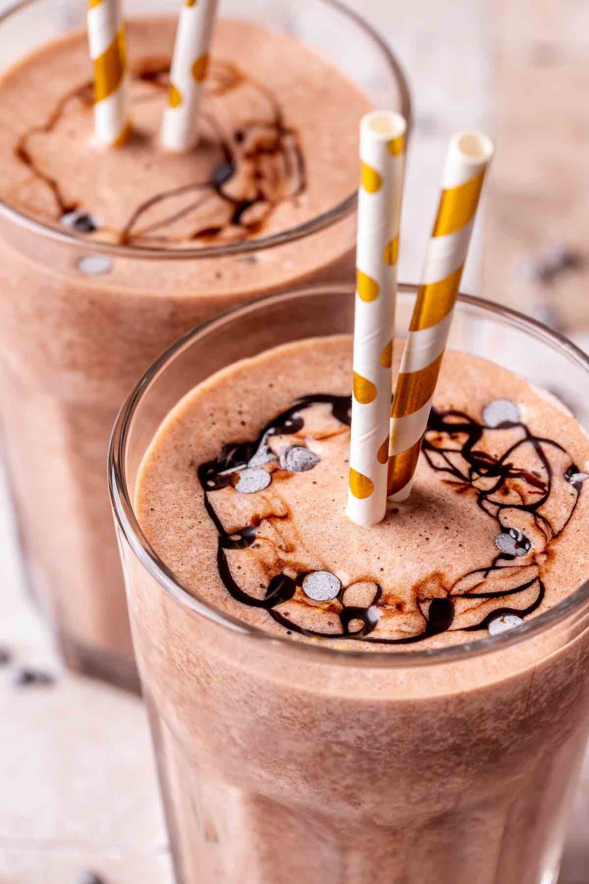 chocolate protein shakes.
