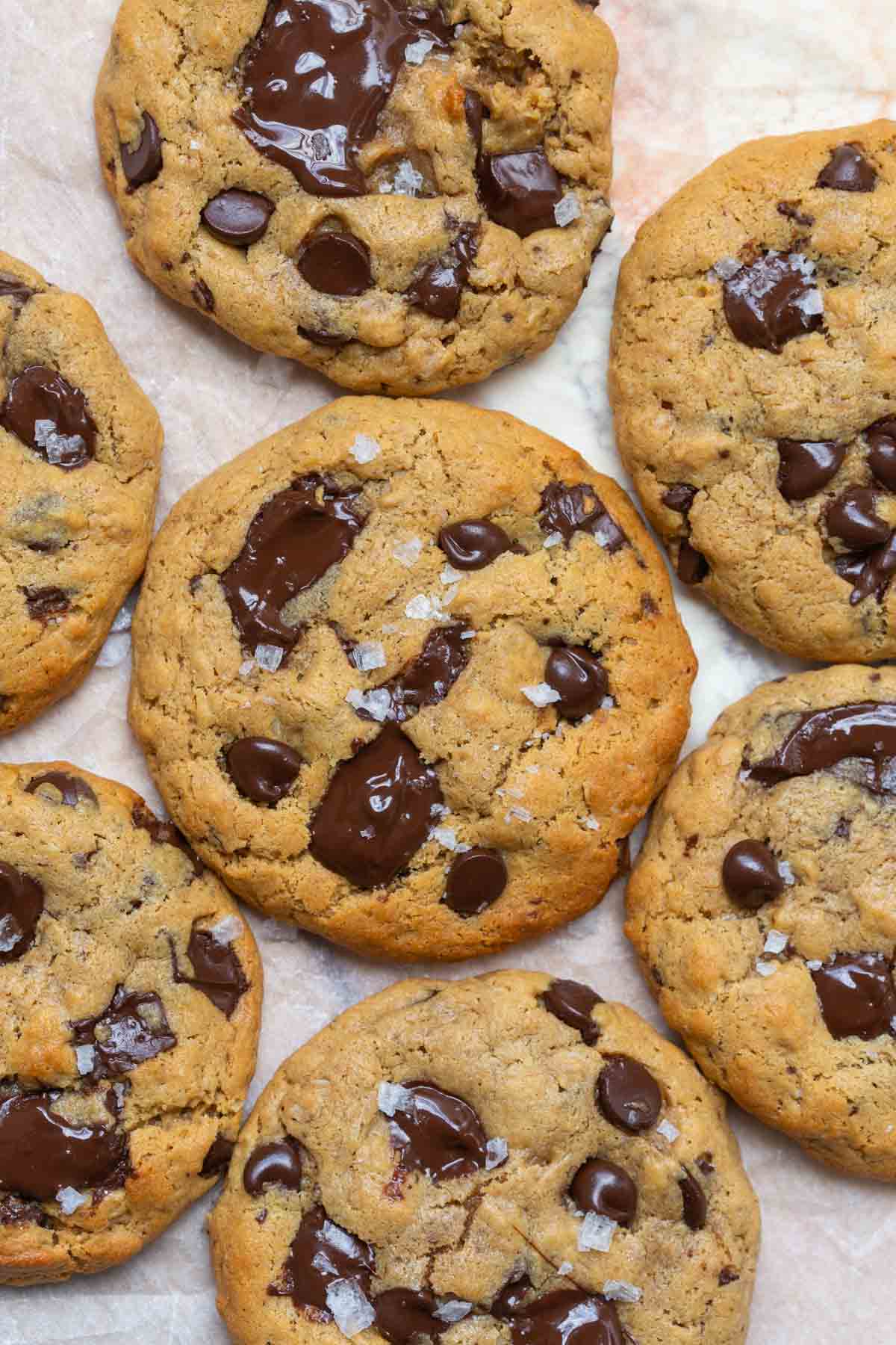 flourless cookies with chocolate chips.