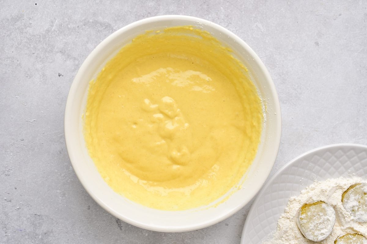 batter for pickles to be dipped in.