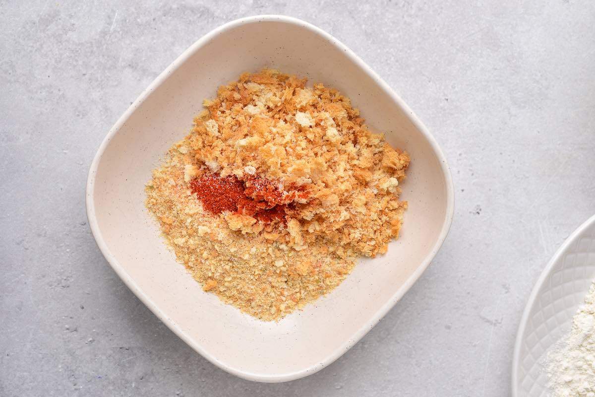 breading mixture in a bowl.