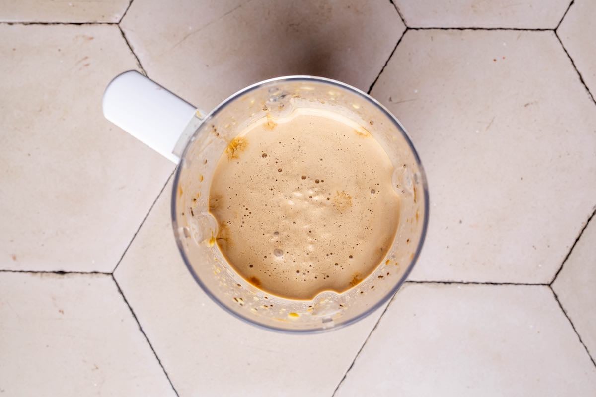 blended coffee protein shake.