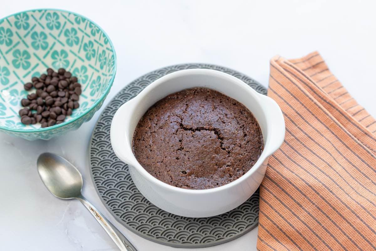 keto chocolate mug cake.