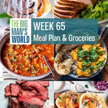 meal plan cover for week 65.