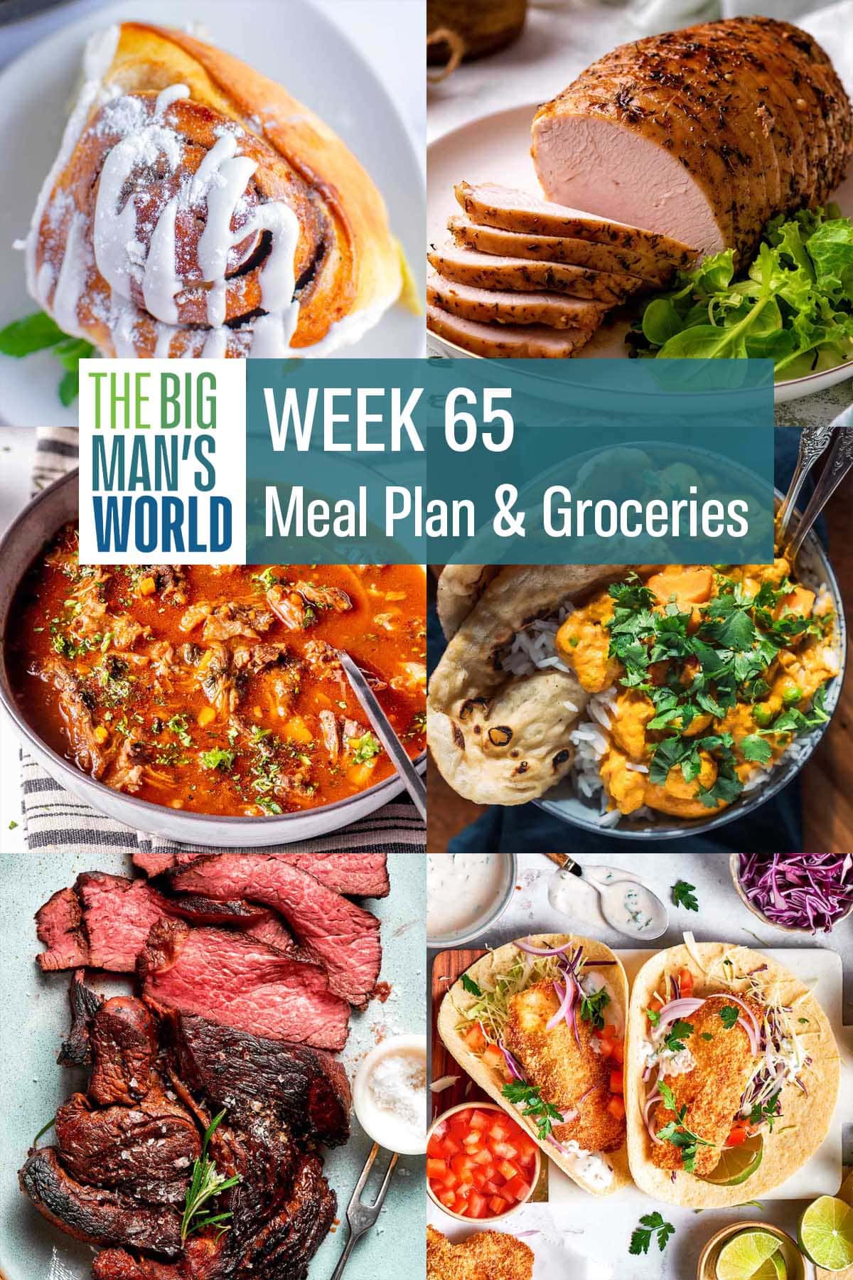meal plan cover for week 65.