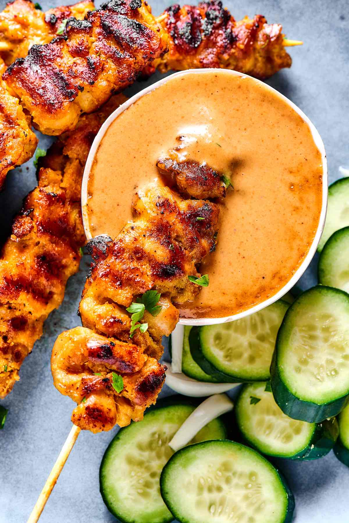 peanut sauce.