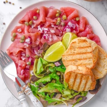 tuna carpaccio recipe.