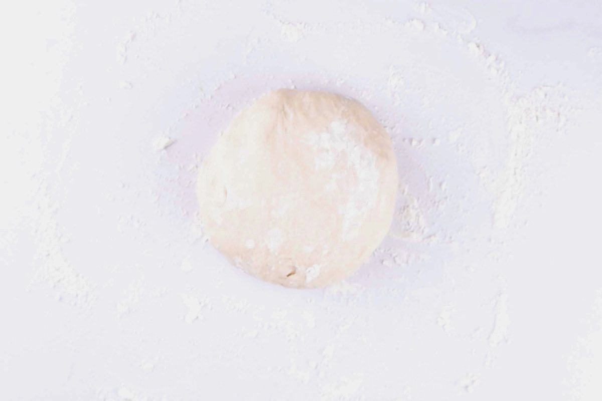 shaped ball of dough.