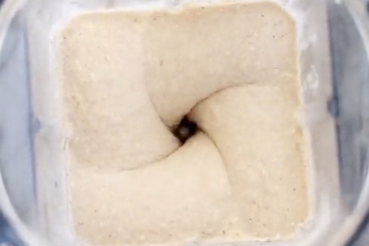 blended pancake batter.