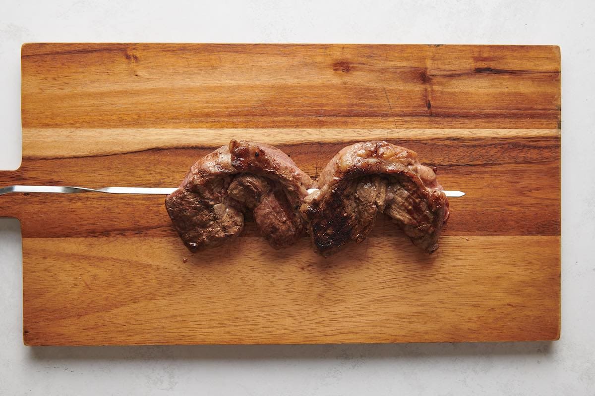 grilled coulotte steak.