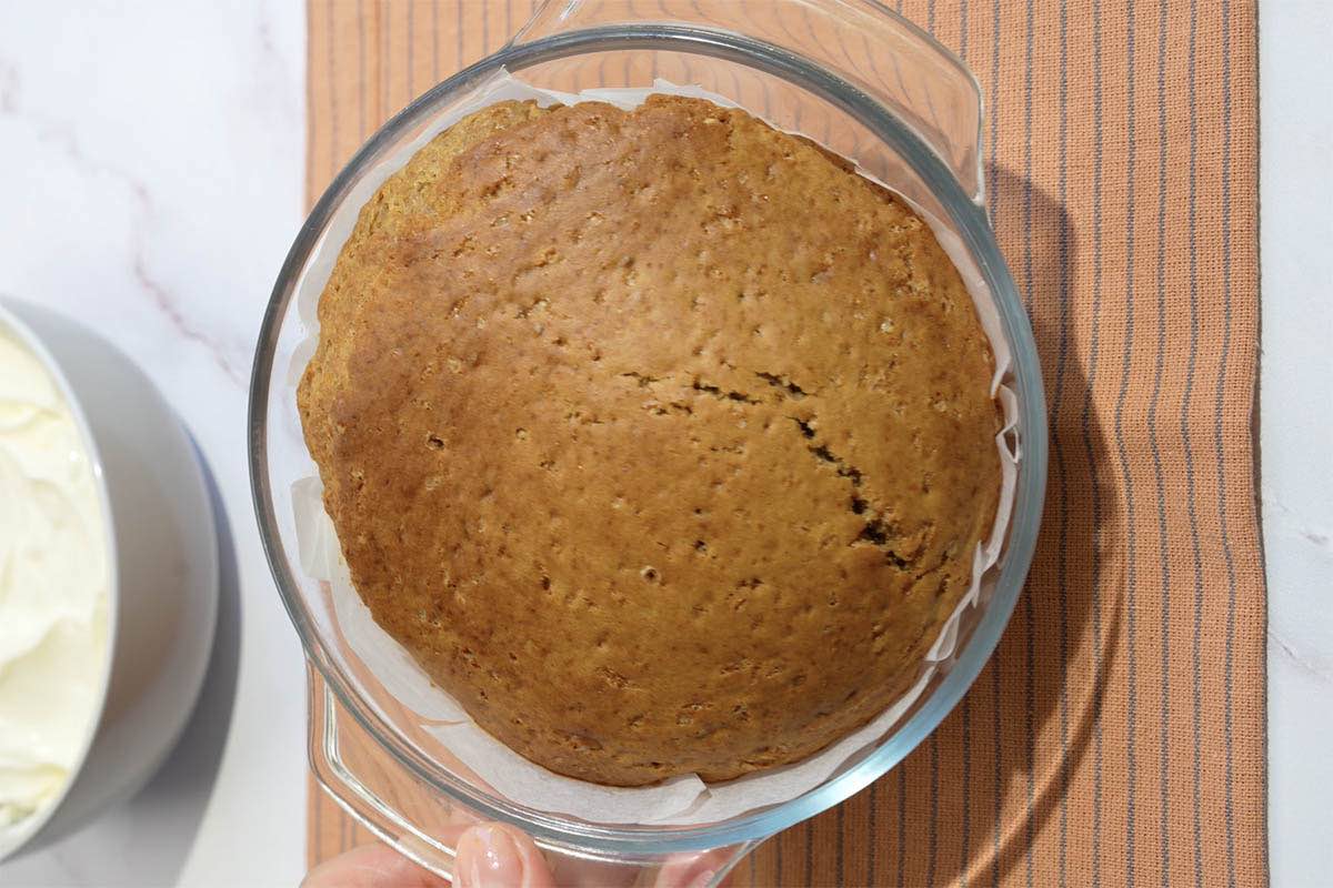 baked healthy apple cake.
