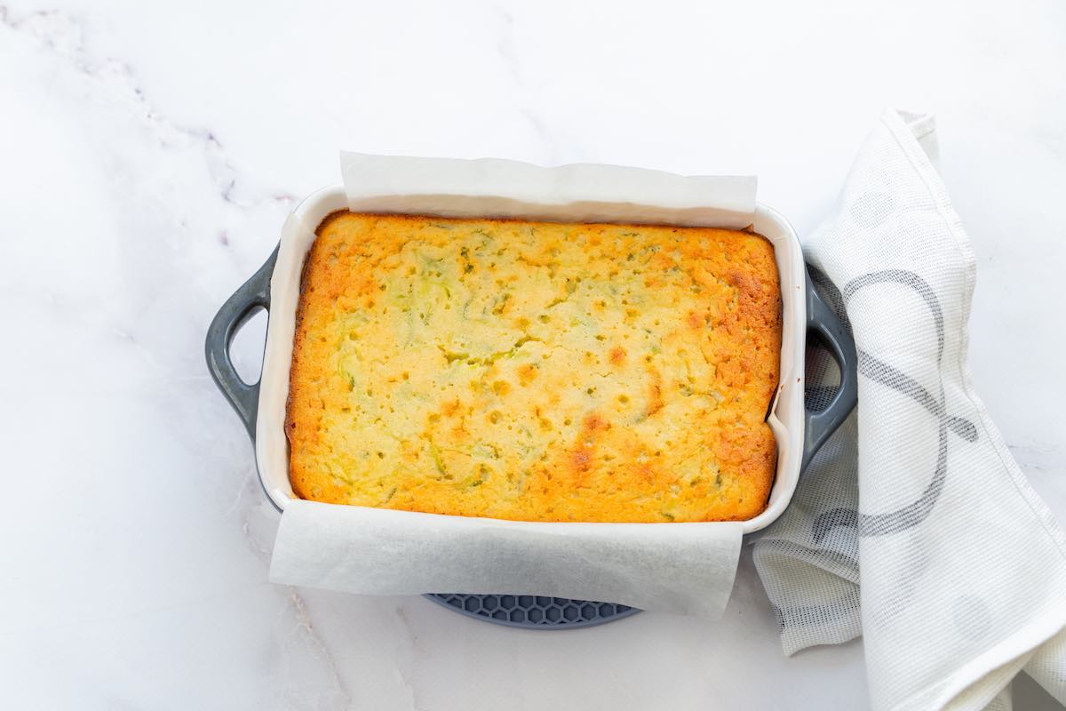 baked keto zucchini bread.