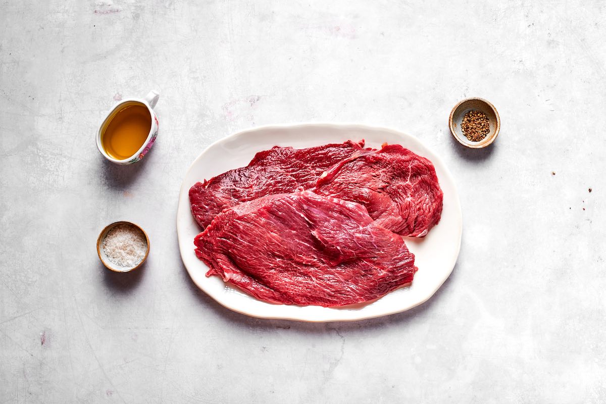 ingredients for minute steaks.