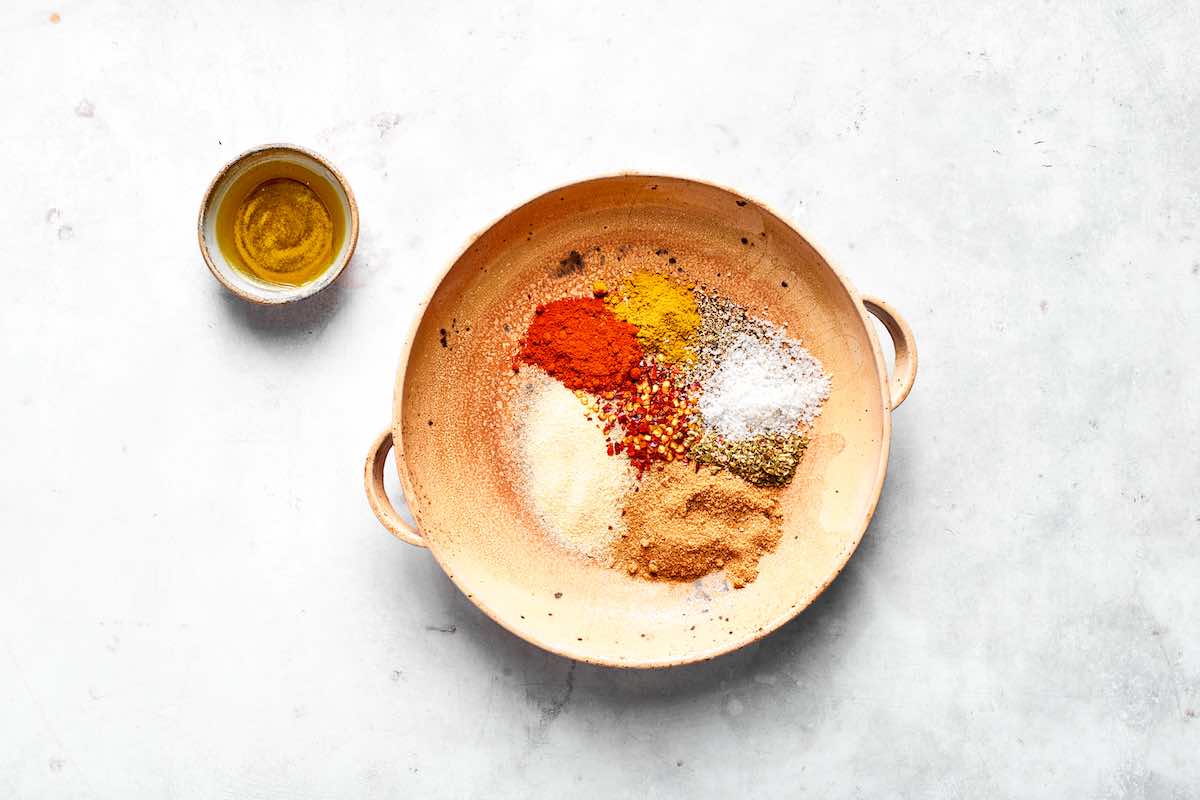 spices in a bowl.