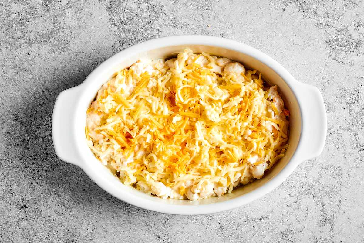 assembled cauliflower casserole.