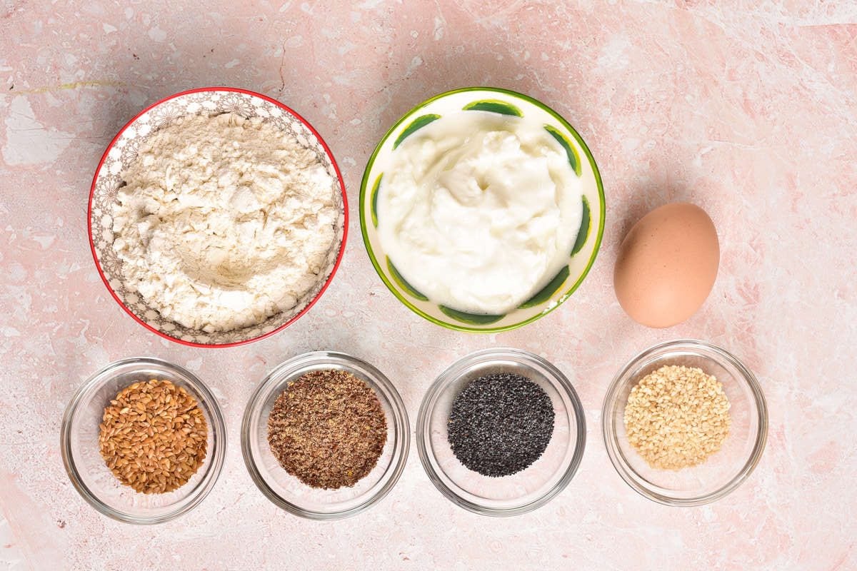 ingredients for protein bagels.