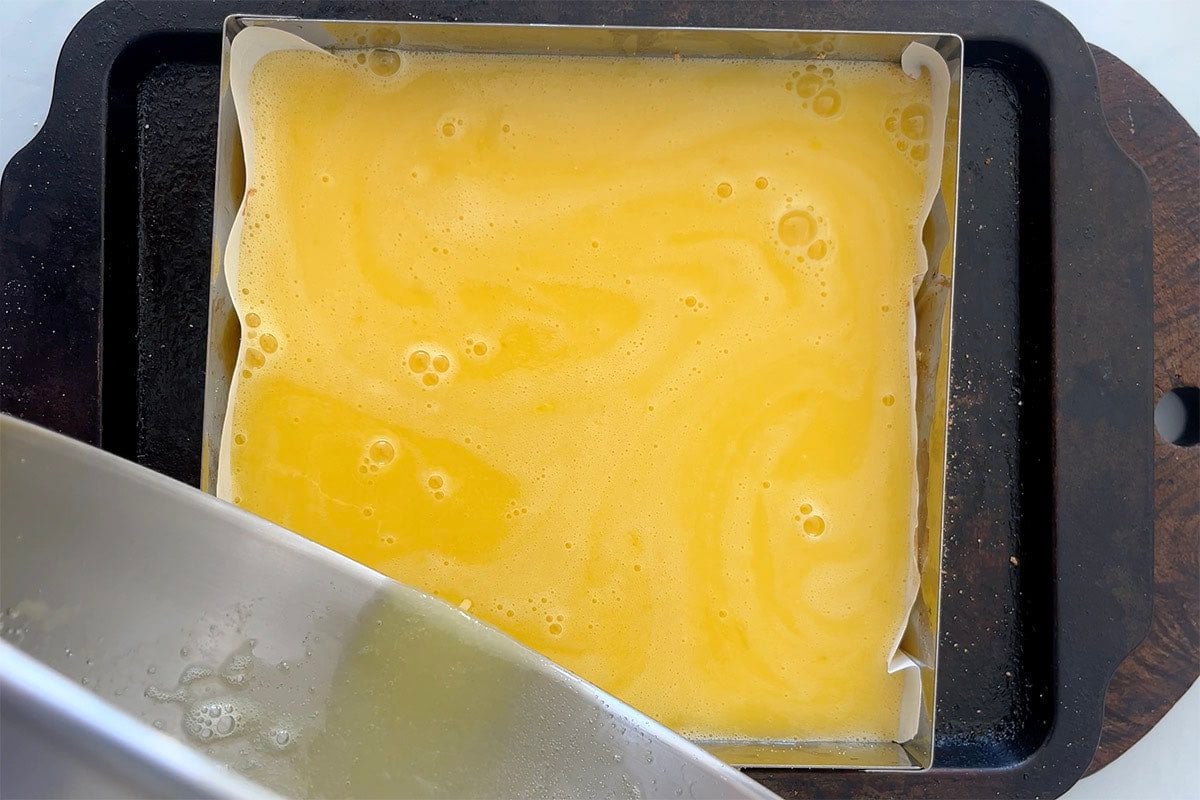 assembled lemon bars.