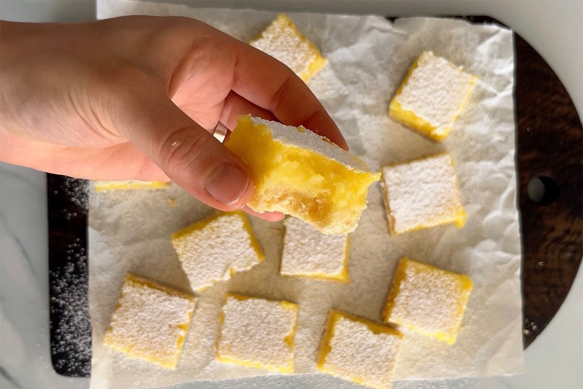 baked keto lemon bars.