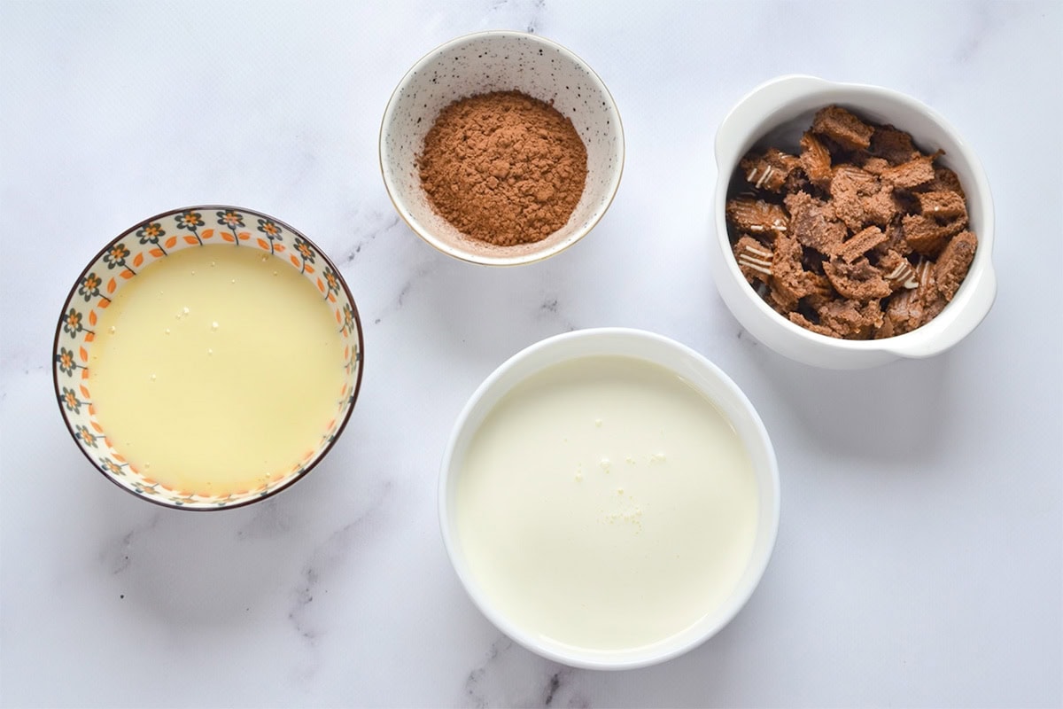 brownie ice cream ingredients.