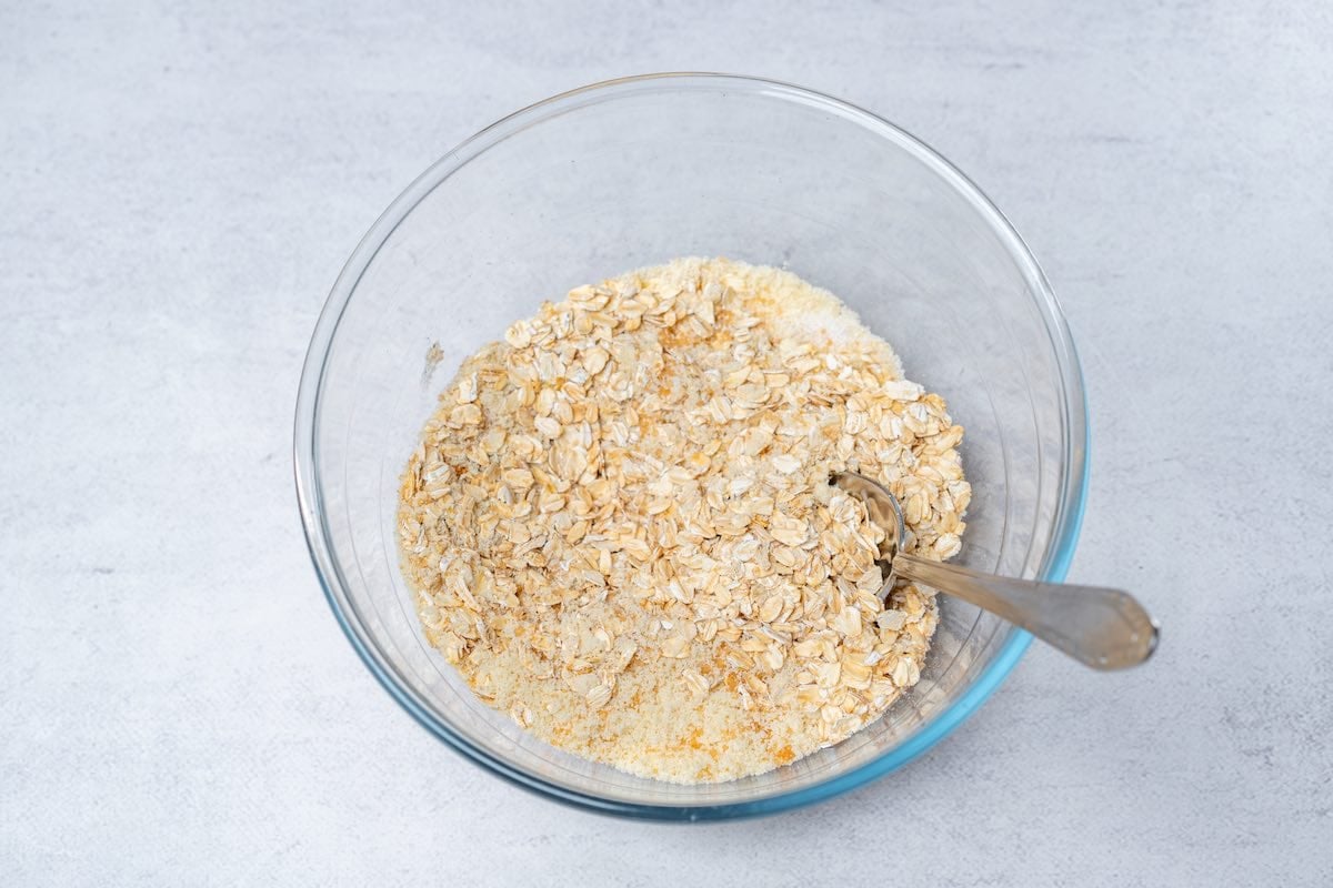 dry ingredients in a bowl.