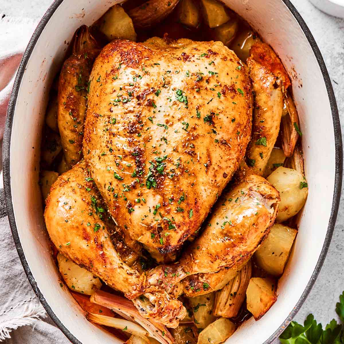 Dutch Oven Roast Chicken