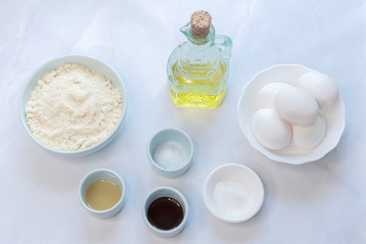 ingredients for keto bread.