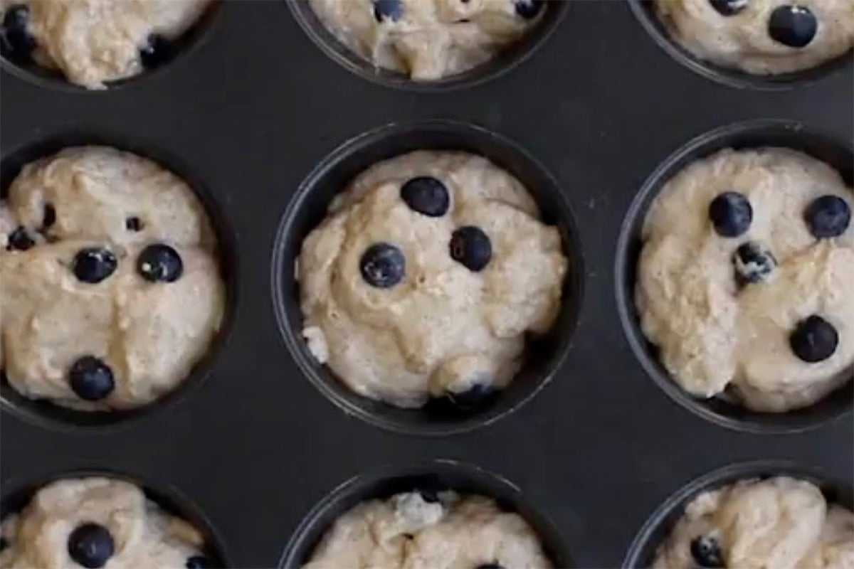 muffins in muffin tin.