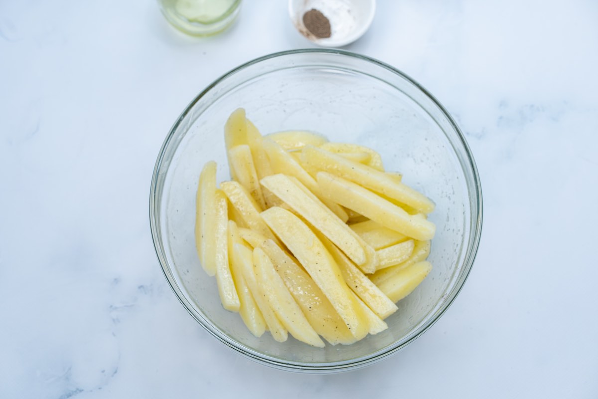 seasoned raw sliced jicama.