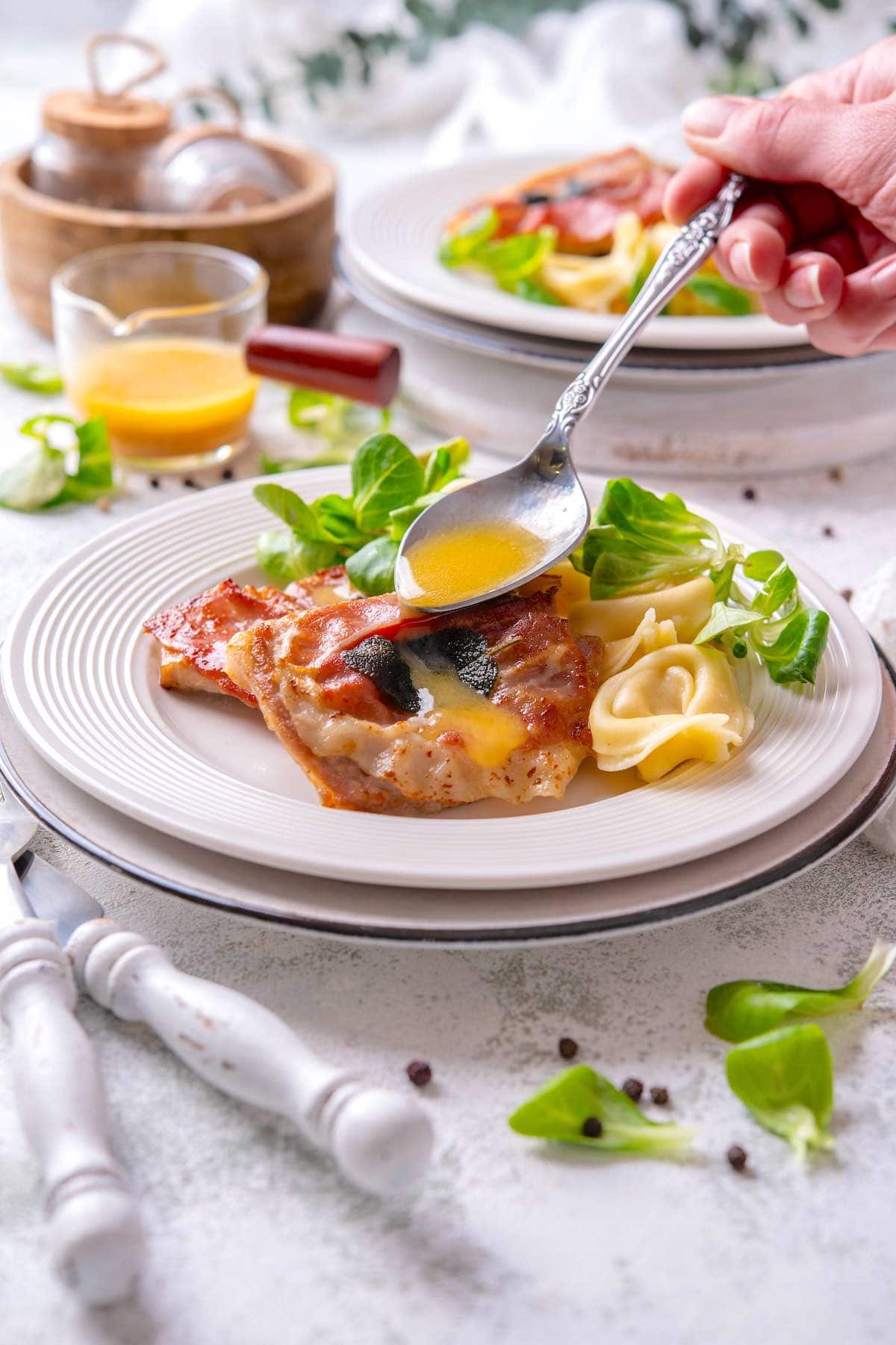 veal saltimbocca.