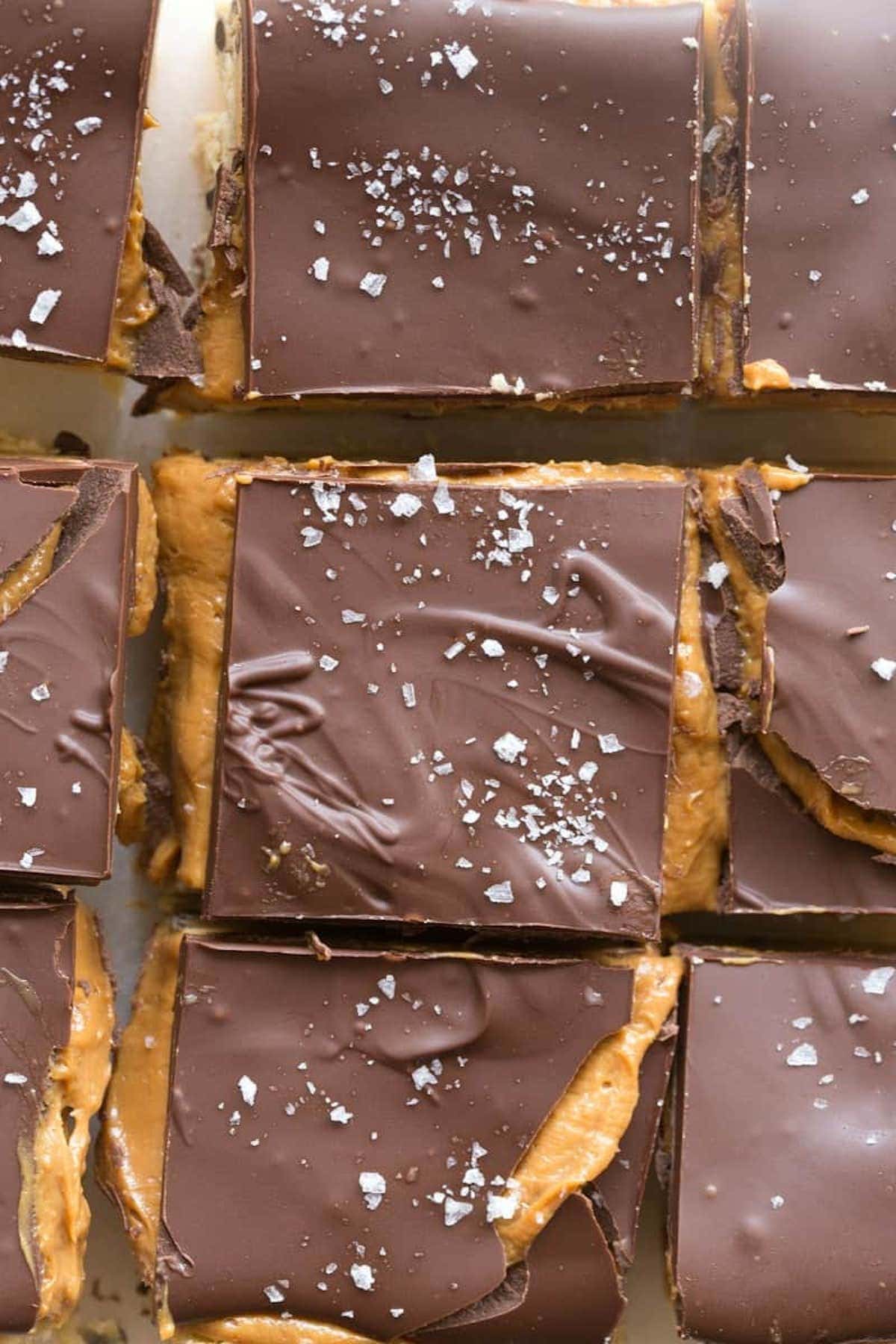 no bake cookie dough bars with caramel.