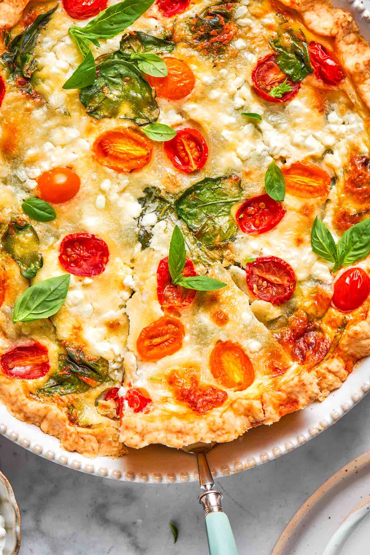 cottage cheese quiche.
