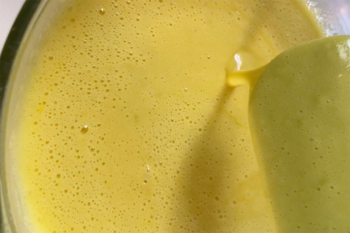 vegan lemon cake batter.