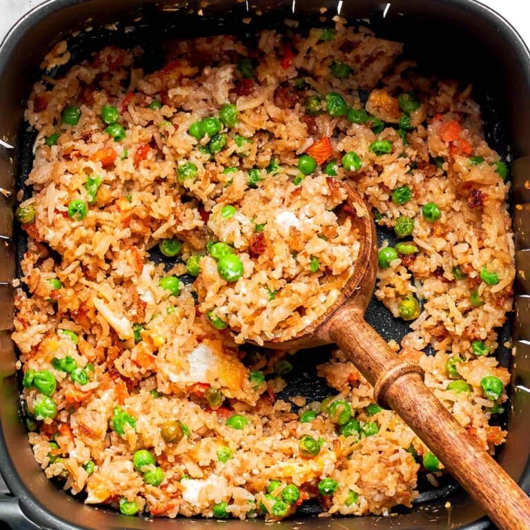 Air Fryer Fried Rice (15 Minutes) - The Big Man's World