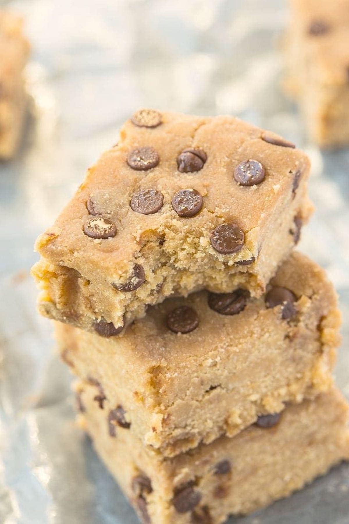 no bake banana blondies.