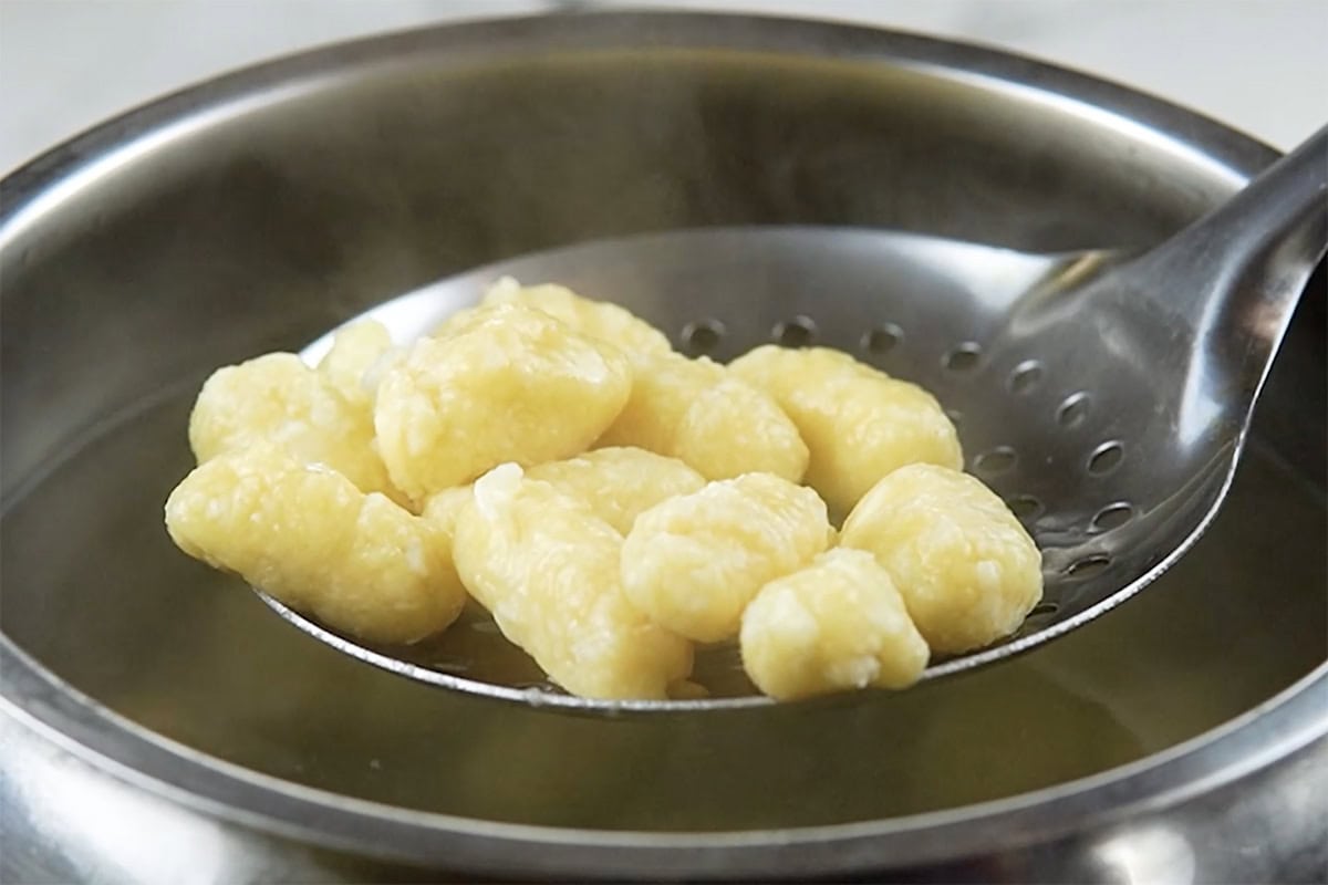 boiled keto gnocchi.