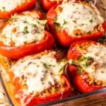 ground pork stuffed peppers recipe.