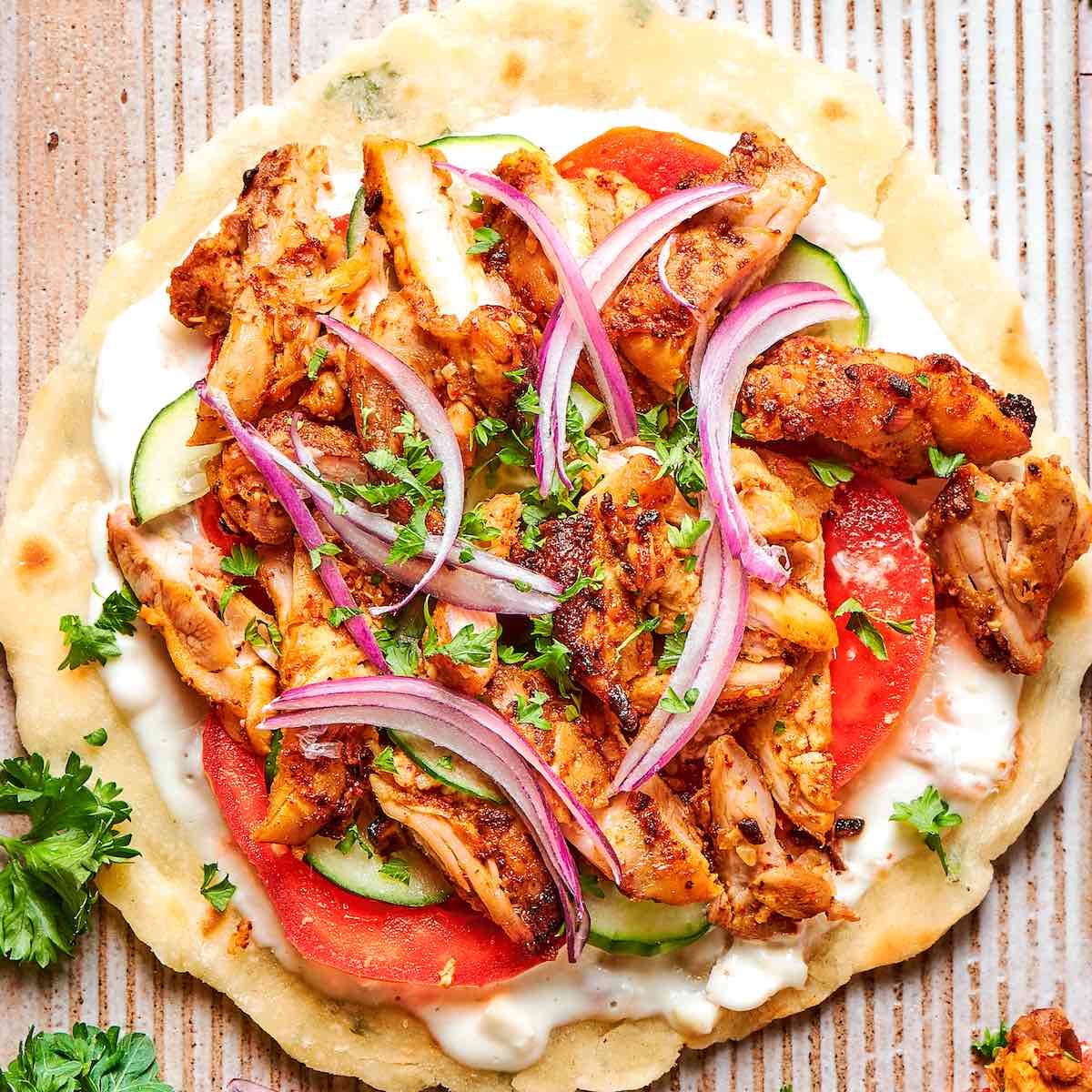 Easy Air Fryer Chicken Shawarma