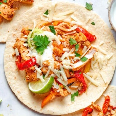 air fryer chicken fajitas recipe.